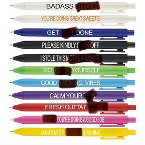 Humorous Ballpoint Pen Set - Multicolor